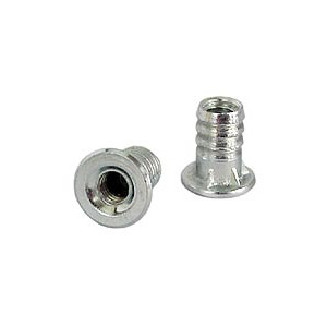 Inserto de acero para nivelador PI10, cuerda M6 para muebles, acabado zinc 