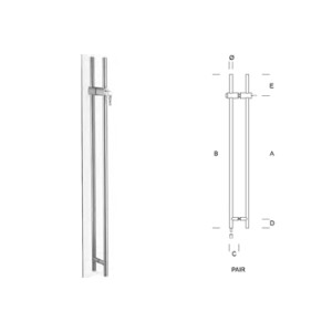 Manillón con Cerradura PBA KEY LOCK, 25 mm de diámetro