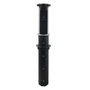 Multicontacto de torre motorizado TA 60, 2 sockets, 2 puertos USB A+C, color negro