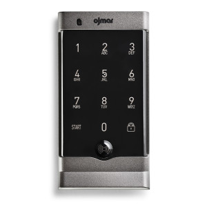 Cerradura electrónica OCS SMART para lockers o mueble, acabado grafito