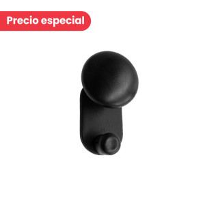 Perchero SHAPES de pl&aacute;stico, color negro