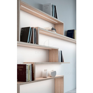 Perfil de aluminio para lámpara MISS, acabado café | M24