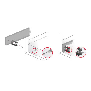 Sistema de unión PLINTH CLIP para fijación de zoclos