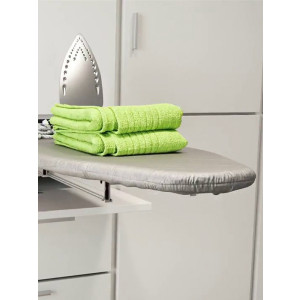 Cubierta repuesto para burro de planchar PRUA, tela plateada, 100 mm x 350 mm