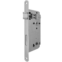Mecanismo Patent Grande AGB para baño, cantos redondos de 18 mm x 238 mm acabado níquel plateado
