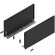 Costados LEGRABOX, altura F, longitud 500 mm, negro carbón mate