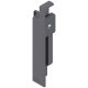 Pieza de bracket frontal izquierdo METABOX, altura H, para cajón interno, color gris