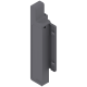 Pieza de bracket frontal derecho METABOX, altura H, para cajón interno, color gris