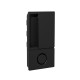 Jaladera WAVE para puerta corrediza para puerta de baño, color negro