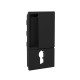 Jaladera WAVE para puerta corrediza para habitación, color negro