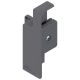 Pieza de bracket frontal derecho METABOX, altura M, para cajón interno, gris