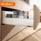 Kit MERIVBOX cajón altura E BOXCOVER de Blum color blanco seda mate