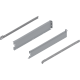 Juego de costados y correderas METABOX, altura M, 400mm, gris