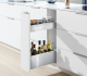 Botellero SPACE TWIN con correderas LEGRABOX, color inox