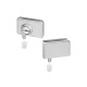 Bisagra de 90° para puerta de cristal sin perforar