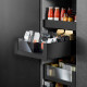 Cajón interno LEGRABOX pure altura C con elemento de diseño alto, color negro carbón mate