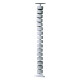 Columna vertical para cables con contrapeso, color gris plata