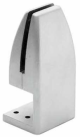 Soporte para mampara HOTEL 2, para espesor de panel o vidrio de 4 a 16 mm, material zamak