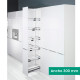 Kit 01 - Extraíble para cocina DISPENSA con 6 entrepaños STYLE para mueble de 300 mm de ancho