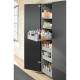 Kit SPACE TOWER LEGRABOX free (Galería), color inox