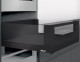 Cajón interior LEGRABOX free altura C, con galería frontal, color negro carbón mate