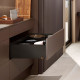 Cajón LEGRABOX altura F, color negro carbón mate con textura