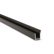 Perfil de aluminio para lámpara LAB, acabado negro | M24