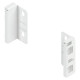 Juego de brackets posteriores para cajón MERIVOBOX, altura M, blanco seda