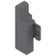 Pieza de bracket frontal izquierdo METABOX, altura M, para cajón interno, gris