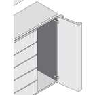Bisagra CLIP top 95° para puerta gruesa o de perfil, cubrimiento total, con muelle, para atornillar