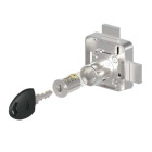 Cerradura para mueble con dos puertas