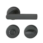 Set de manijas LOS ANGELES Resista® para baño, acabado negro satinado