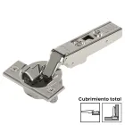 Bisagra CLIP top BLUMOTION 105°, cubrimiento total, con muelle montaje a presión, acabado niquelado
