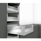 Cajón interno bajo LEGRABOX free altura C con elemento de inserción, color Inox