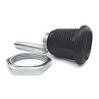 Cerradura BK-0104, para sistema de cajones para mueble metálico, color negro