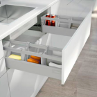 Cajón bajo fregadero TANDEMBOX antaro con galerías, altura D, color gris