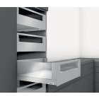 Cajón interno LEGRABOX free altura C con galería, color inox