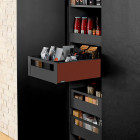 Cajón LEGRABOX altura C con pieza frontal, color noble rust