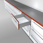 Cajón METABOX altura H, color gris