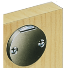 Cerradura horizontal con caja redonda para puerta o cajón de mueble