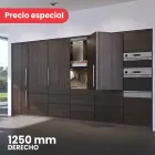 Kit Sistema corredizo plegable FOLDING CONCEPTA 25, altura 1250 mm, para 2 puertas de madera, lado derecho