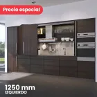 Kit Sistema corredizo plegable FOLDING CONCEPTA 25, altura 1250 mm, para 2 puertas de madera, lado izquierdo