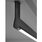 Perfil de aluminio para lámpara y colgador GOCCIA, acabado negro | M12 