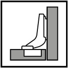 Bisagra CLIP top 110° cazoleta sin muelle (insertada)