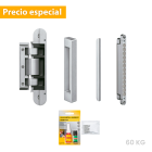 KIT TECTUS Glass: Bisagra para puerta de cristal, capacidad de carga 60 kg por par