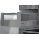 Cajón interno TANDEMBOX antaro con galería, altura D, color gris 