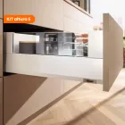 Kit MERIVBOX cajón altura E BOXCOVER Blum color blanco seda mate