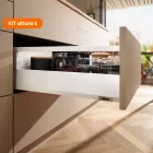 Kit MERIVOBOX con Galería cajón altura E blanco seda mate Blum