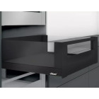 Cajón interior LEGRABOX free altura C, con galería frontal, color negro carbón mate