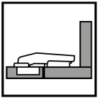 Bisagra CLIP top para esquina ciega, 95° de apertura, con muelle, taquete Ø8 mm, níquel